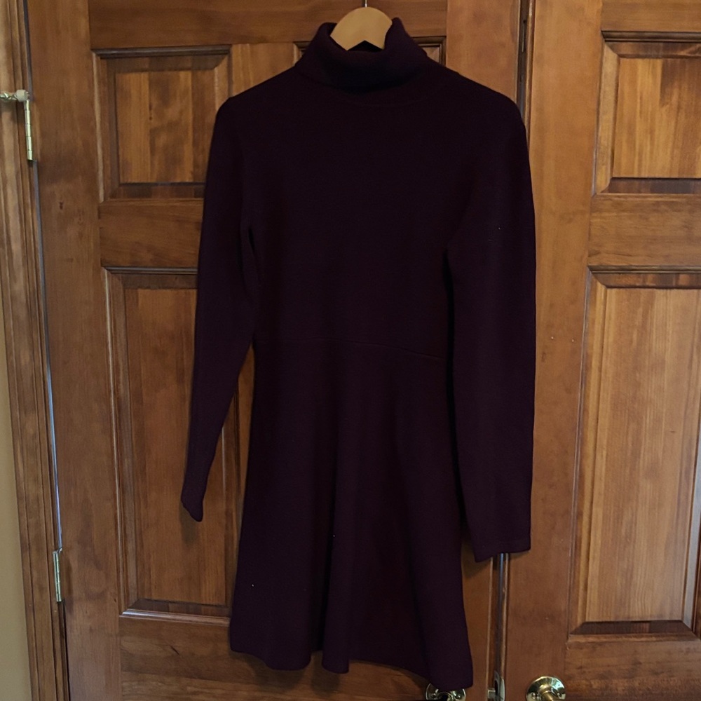 French Connection Burgundy Midi Dress